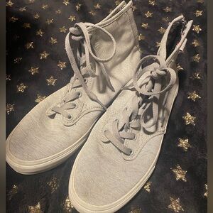 Vans high top zip up sneakers